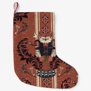 floral pattern, victorian style. Floral bouquet wi Small Christmas Stocking