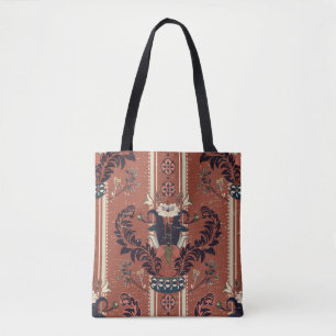 floral pattern, victorian style. Floral bouquet wi Tote Bag
