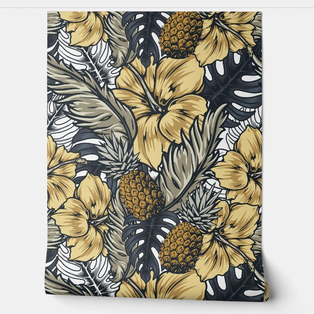 Floral Pattern Wallpaper (Unrolling)