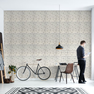 Floral pattern wallpaper