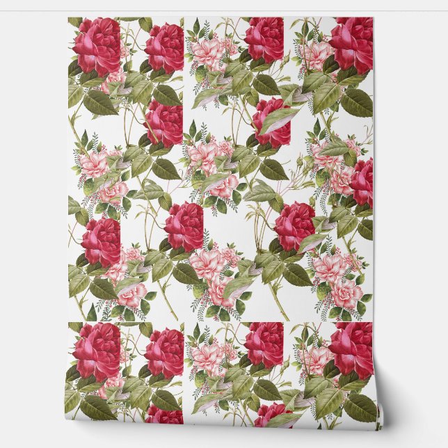 Floral pattern  wallpaper (Unrolling)