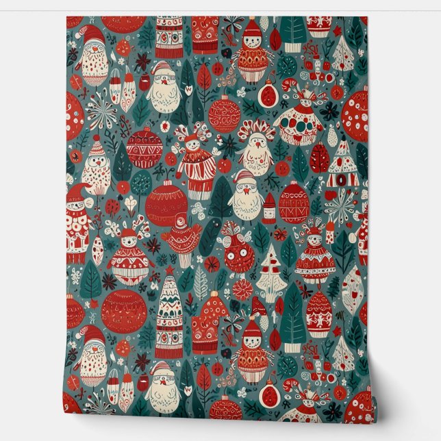 Floral Pattern  Wallpaper (Unrolling)