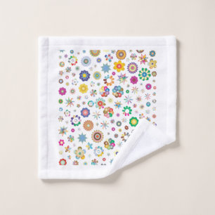 Floral Pattern Wash Cloth