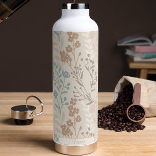 Floral Pattern Water Bottle