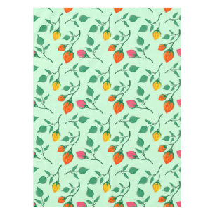 Floral pattern with coloured rose flowers  tablecloth