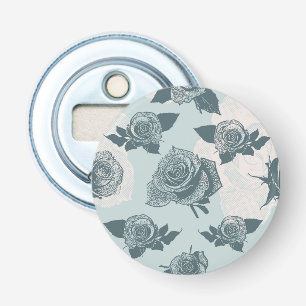 Floral pattern with rose bottle opener