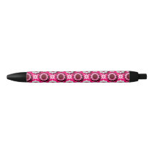 Floral Pattern With Vibrant Pink and White Lotus