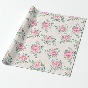 Floral pattern wrapping paper