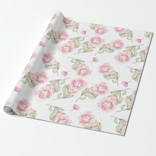 Floral pattern wrapping paper