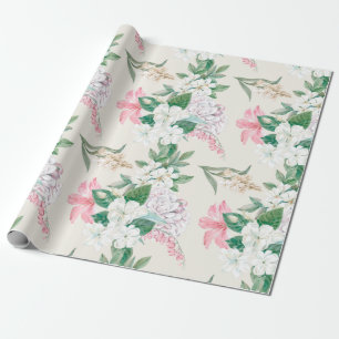 Floral pattern wrapping paper