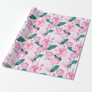 Floral pattern wrapping paper