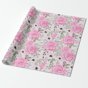 Floral pattern wrapping paper