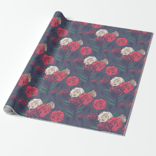 Floral pattern wrapping paper