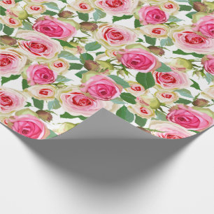 Floral pattern wrapping paper