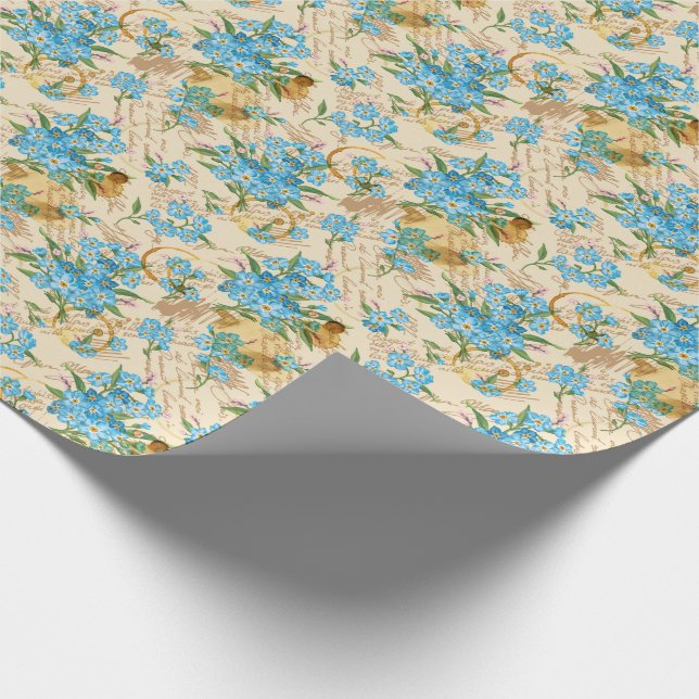 Floral pattern wrapping paper (Corner)