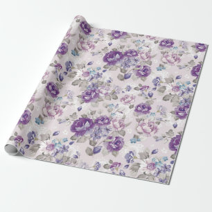Floral pattern wrapping paper