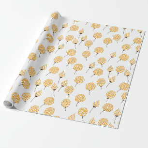 Floral pattern wrapping paper