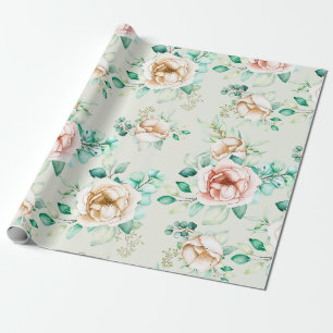 Floral pattern wrapping paper