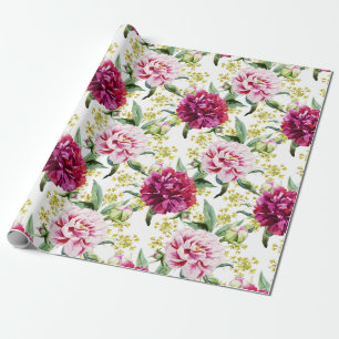 Floral pattern wrapping paper