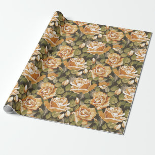 Floral pattern wrapping paper