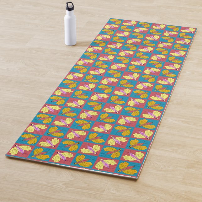 Floral pattern yoga mat (In Situ)