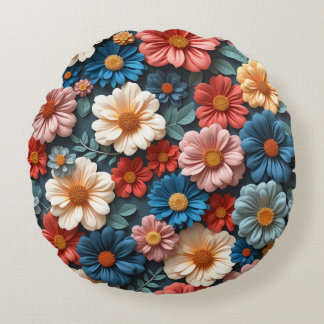 Floral patterned fancy cushion