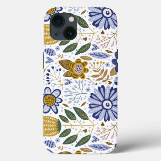 Floral patterns iPhone 13 case