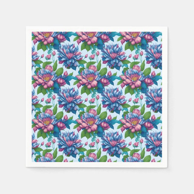 Floral Patterns: Dahlia Magic - Napkin (Front)