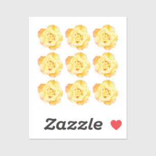 Floral Patterns Yellow Rose Colourful Bright Ombre