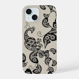 Floral Peacock Boho Vintage Artistic Deco Casing iPhone 15 Case