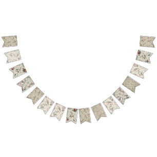 Floral Pendant Banner Garland   Bridal Shower 