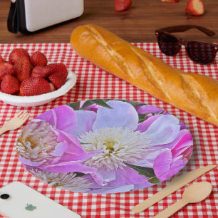FLORAL/PEONIES PAPER PLATES