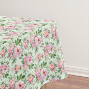 Floral Peonies Tablecloth 