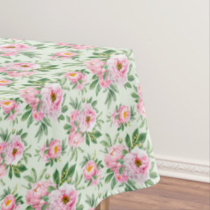 Floral Peonies Tablecloth 