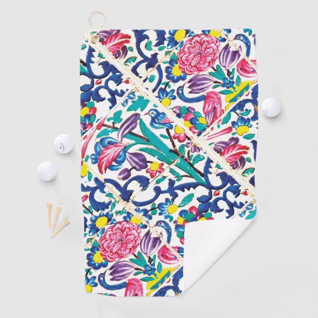 Floral persian Garden Golf Towel (InSitu)