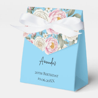 Floral Personalised Birthday Favour Box