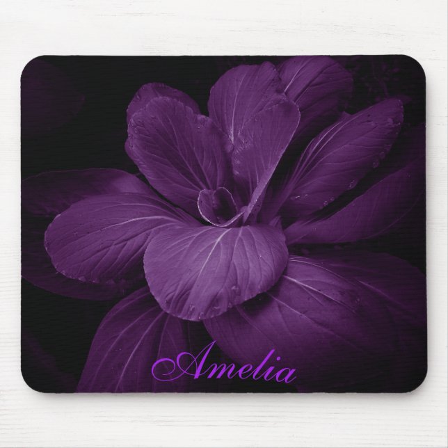 Floral Personalised Mouse Pad (Front)