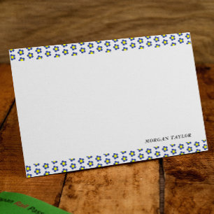 Floral Personalised Note Cards