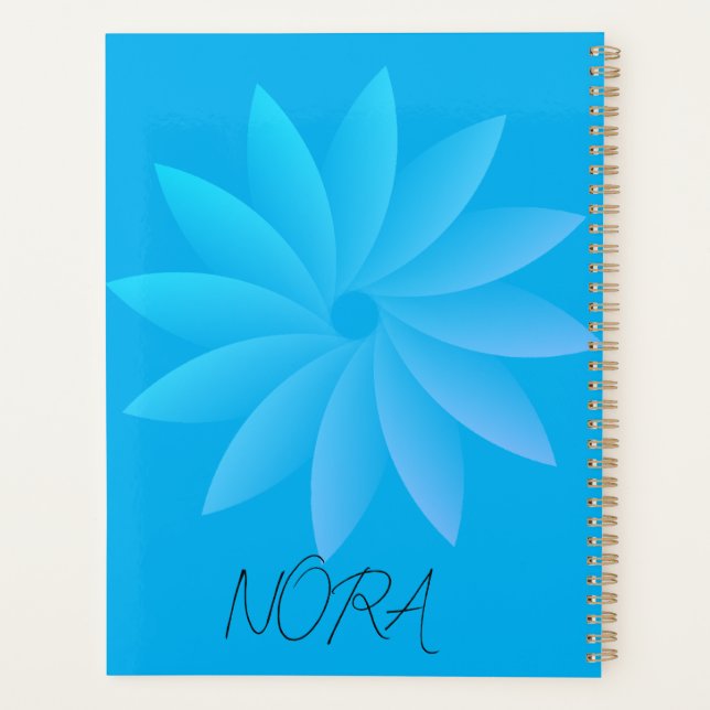 Floral  Personalised Planner (Back)