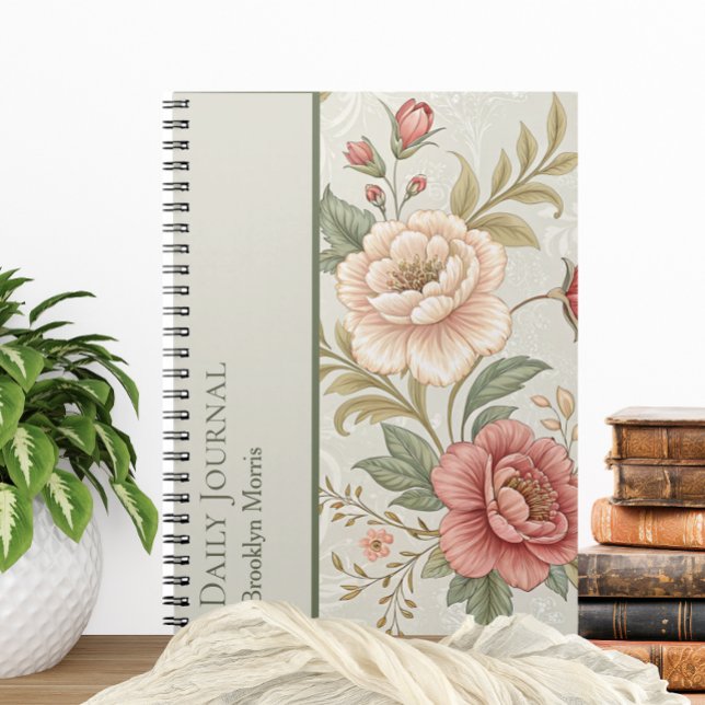 Floral Personalised Planner Journal/Notebook Notebook (Creator Uploaded)