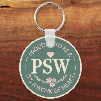 Floral Personalised PSW Key Ring