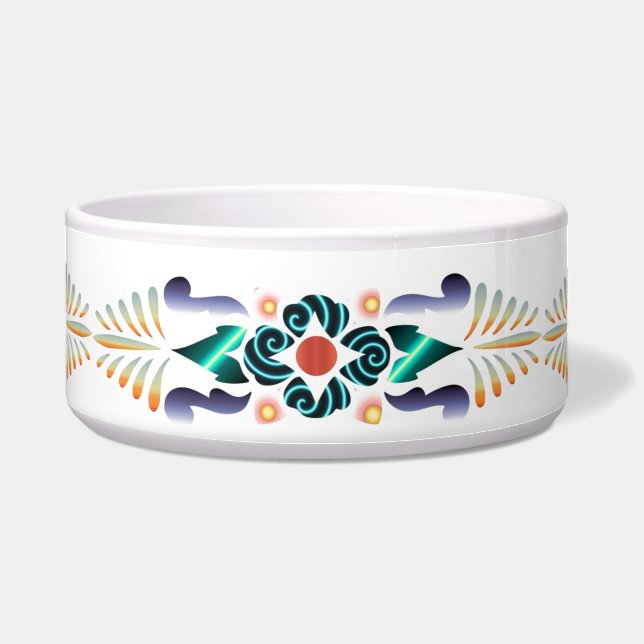 Floral Pet Bowl (Front)