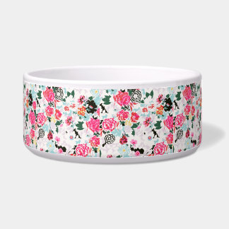 Floral Pet Bowl (Large)