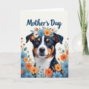 Floral Pet Portrait Mothers Day Card