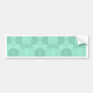Floral Petals in Mint Bumper Sticker