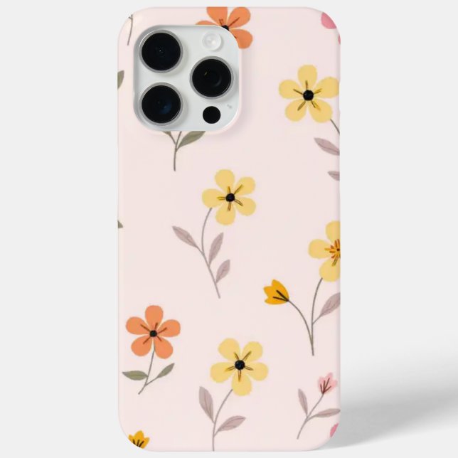 Floral Phone Case for iPhone (Back)