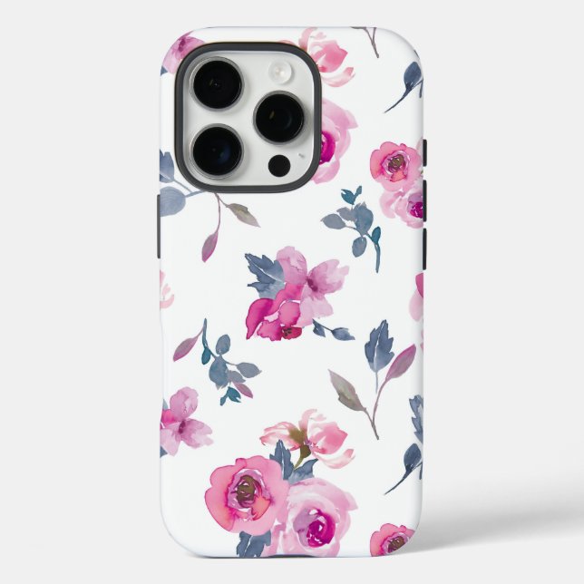 Floral Phone Case - iPhone 16 Pro Case (Back)