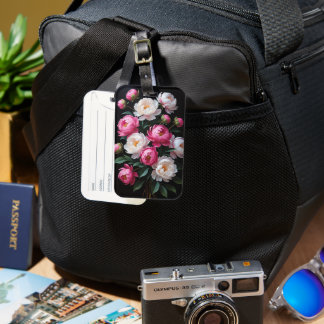 Floral phone cover luggage tag