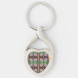 Floral Photo-Art Carry My Love Key Ring