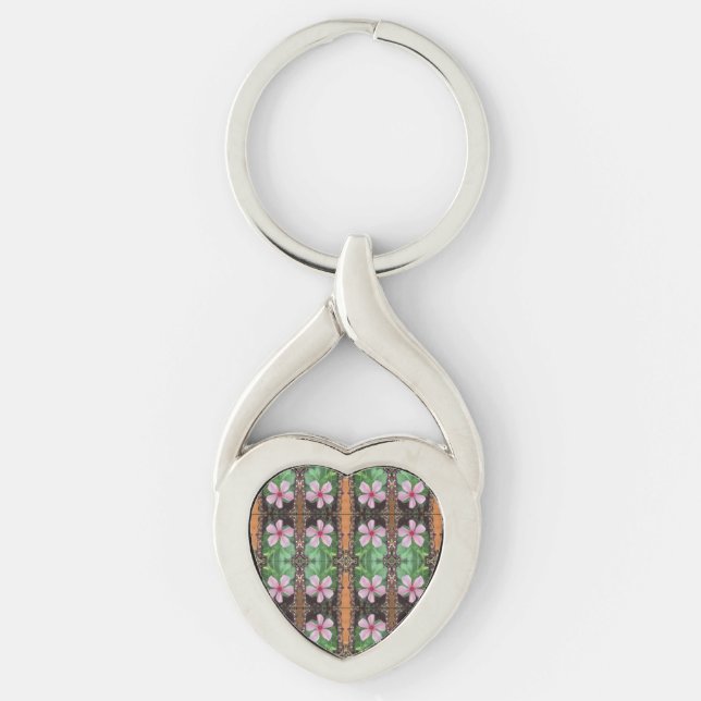  Floral Photo-Art Carry My Love  Key Ring (Front)